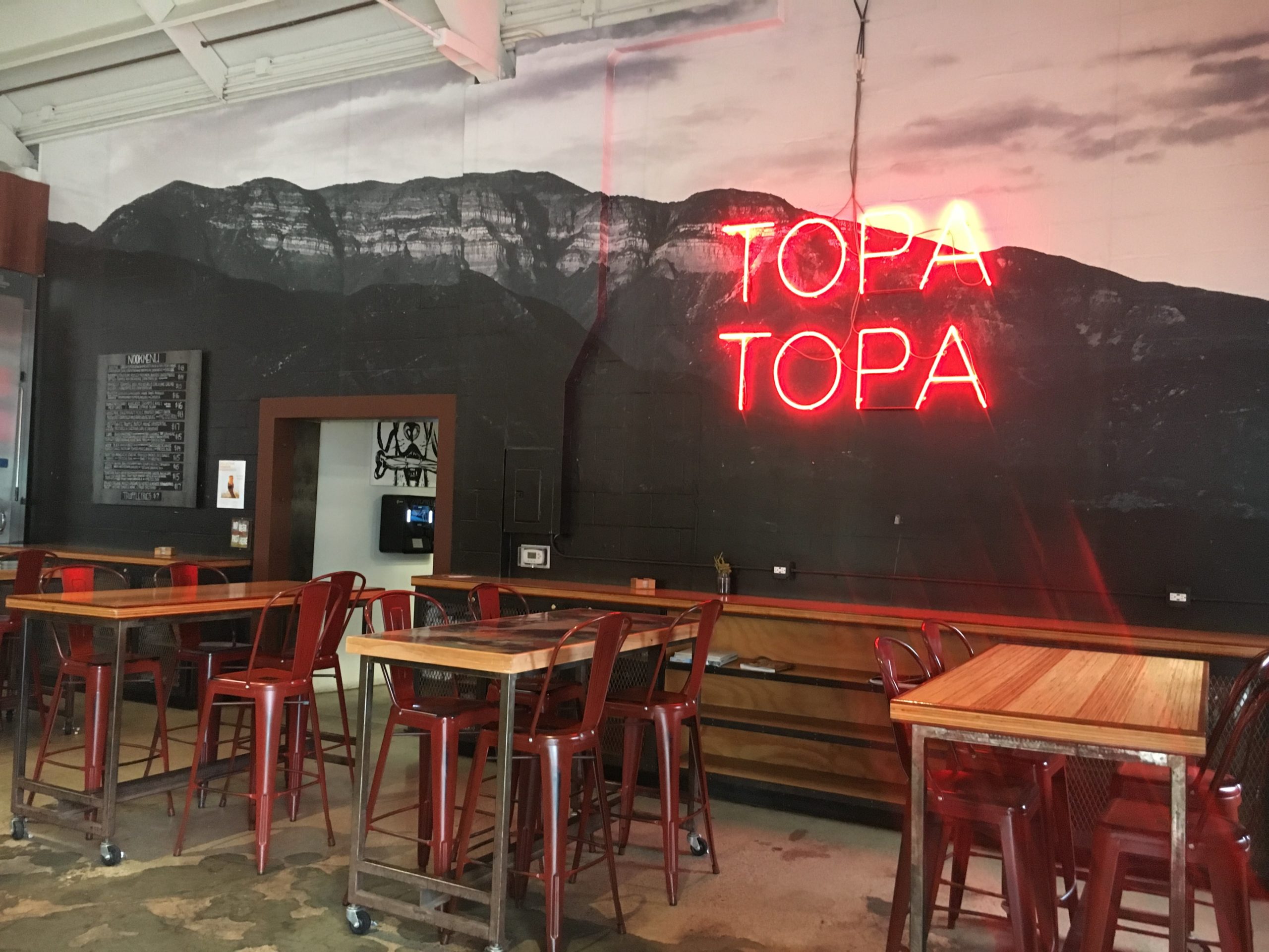 Topa Topa Brewing Co tasting room interior